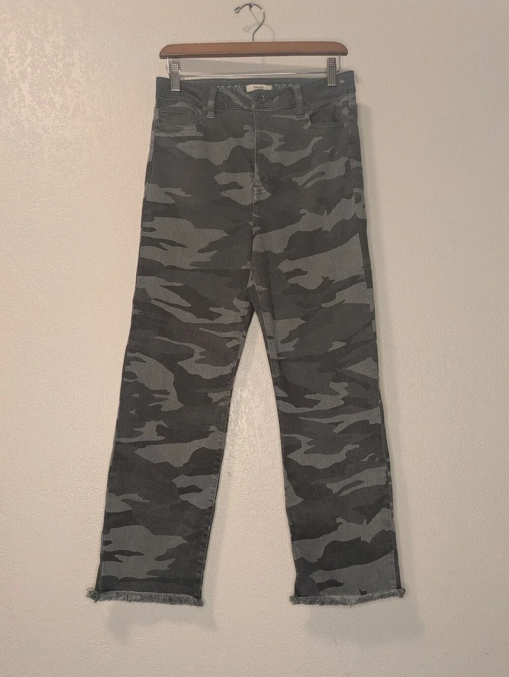Splendid Eco Camo High Rise Straight Leg Jeans Size 29